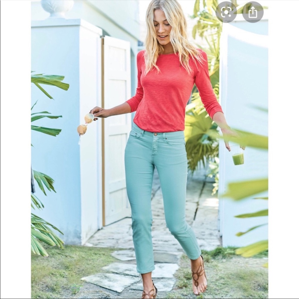- Boden Mint Green Cambridge Skimmer Jeans